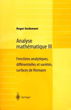 Couverture du produit · Analyse Mathématique III