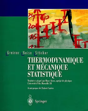 Couverture du produit · Thermodynamique et mécanique statistique
