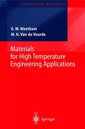 Couverture du produit · Materials for High Temperature Engineering Applications (Engineering Materials)
