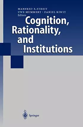 Couverture du produit · Cognition, Rationality, and Institutions