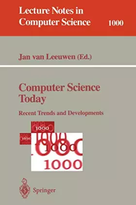 Couverture du produit · Computer Science Today: Recent Trends and Developments