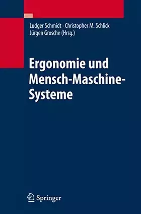 Couverture du produit · Ergonomie und Mensch-Maschine-Systeme