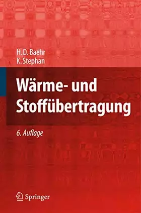 Couverture du produit · Wärme- und Stoffübertragung