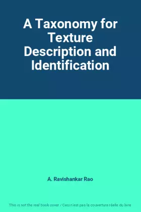 Couverture du produit · A Taxonomy for Texture Description and Identification