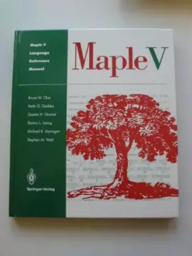Couverture du produit · Maple V Reference Manual