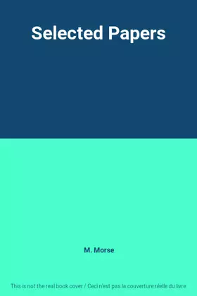 Couverture du produit · Selected Papers