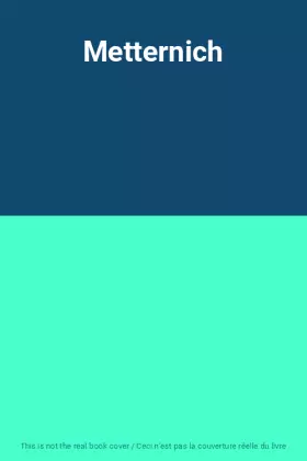 Couverture du produit · Metternich