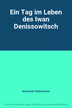 Couverture du produit · Ein Tag im Leben des Iwan Denissowitsch