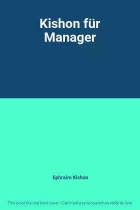 Couverture du produit · Kishon für Manager