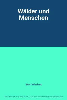 Couverture du produit · Wälder und Menschen