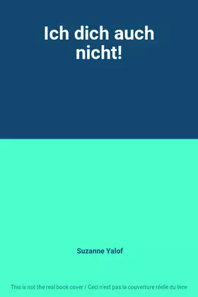 Couverture du produit · Ich dich auch nicht!