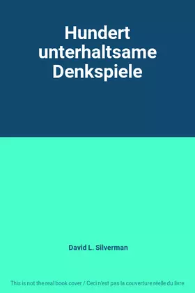 Couverture du produit · Hundert unterhaltsame Denkspiele