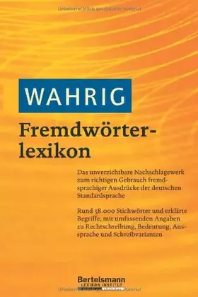 Couverture du produit · WAHRIG Fremdwörterlexikon