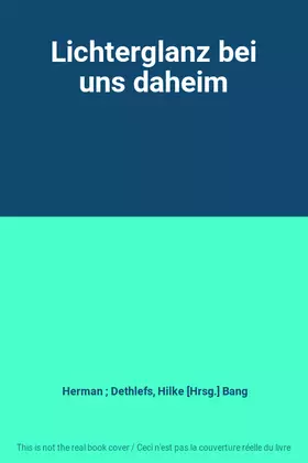 Couverture du produit · Lichterglanz bei uns daheim