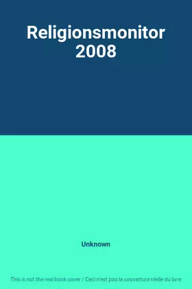 Couverture du produit · Religionsmonitor 2008