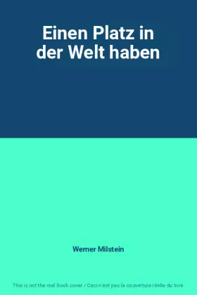 Couverture du produit · Einen Platz in der Welt haben