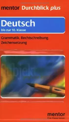 Couverture du produit · Deutsch. Grammatik, Rechtschreibung, Zeichensetzung