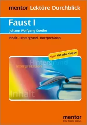 Couverture du produit · Johann Wolfgang Goethe: Faust I - Buch mit Info-Klappe