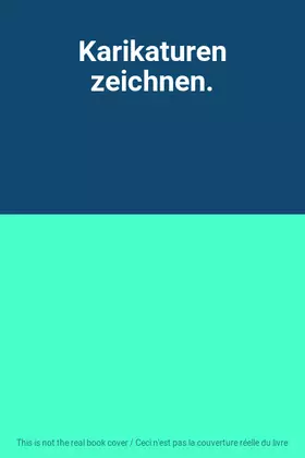 Couverture du produit · Karikaturen zeichnen.