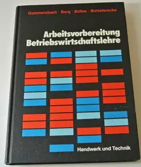 Couverture du produit · Arbeitsvorbereitung, Betriebswirtschaftslehre