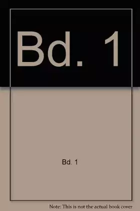 Couverture du produit · Bd. 1