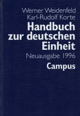 Couverture du produit · Handbuch zur deutschen Einheit