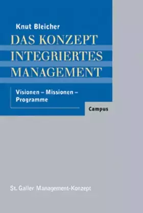 Couverture du produit · Das Konzept Integriertes Management