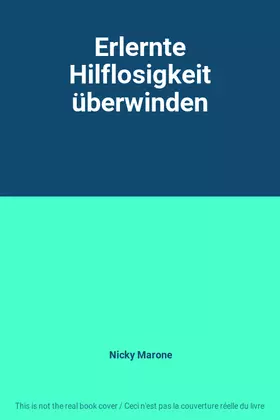 Couverture du produit · Erlernte Hilflosigkeit überwinden