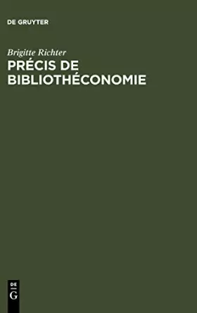 Couverture du produit · Précis de bibliothéconomie