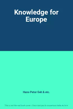 Couverture du produit · Knowledge for Europe