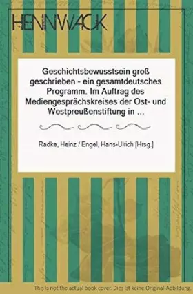 Couverture du produit · Geschichtsbewusstsein - Gross Geschrieben