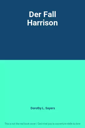 Couverture du produit · Der Fall Harrison