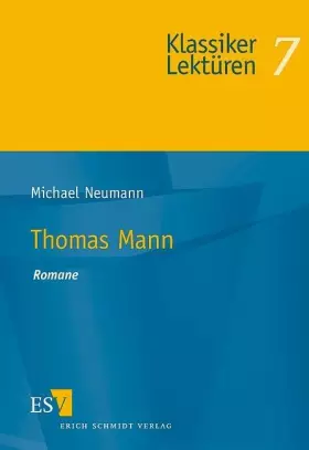 Couverture du produit · Thomas Mann. Romane (Klassiker-Lektüren)