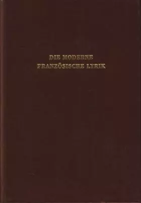 Couverture du produit · Die moderne französische Lyrik: Interpretationen