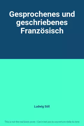 Couverture du produit · Gesprochenes und geschriebenes Französisch