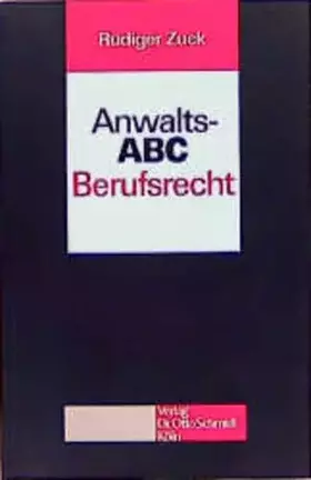 Couverture du produit · Anwalts-ABC Berufsrecht