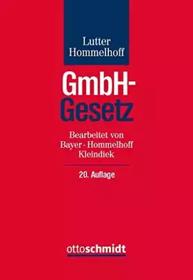 Couverture du produit · GmbH-Gesetz: Kommentar