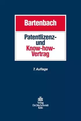 Couverture du produit · Patentlizenz- und Know-how-Vertrag