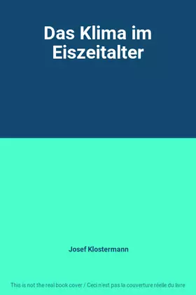 Couverture du produit · Das Klima im Eiszeitalter