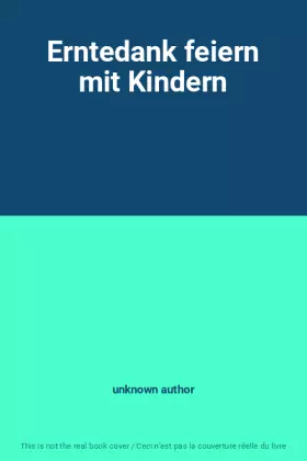 Couverture du produit · Erntedank feiern mit Kindern