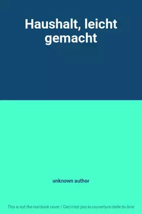 Couverture du produit · Haushalt, leicht gemacht