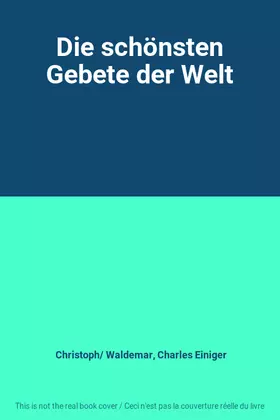 Couverture du produit · Die schönsten Gebete der Welt