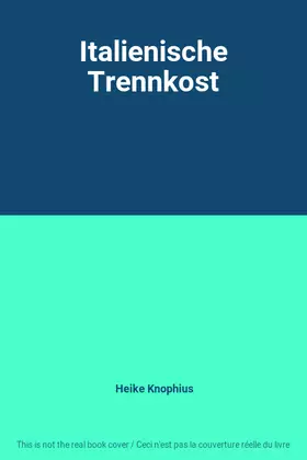 Couverture du produit · Italienische Trennkost