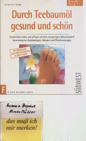 Couverture du produit · Durch Teebaumöl gesund und schön