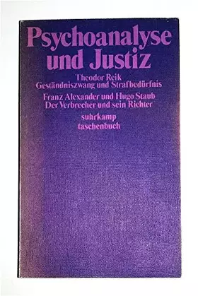 Couverture du produit · Psychoanalyse und Justiz.