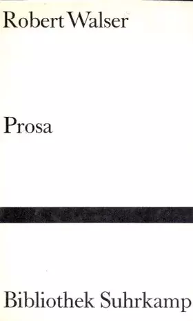 Couverture du produit · Prosa.