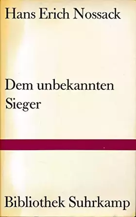 Couverture du produit · Dem unbekannten Sieger.
