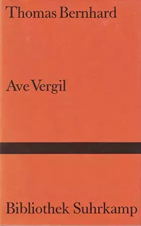 Couverture du produit · Ave Vergil: Gedicht (Bibliothek Suhrkamp)
