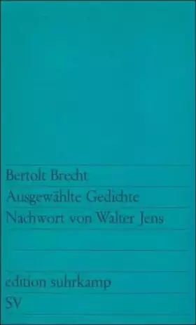 Couverture du produit · Ausgewahlte Gedichte