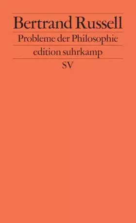 Couverture du produit · Probleme der Philosophie (edition suhrkamp)